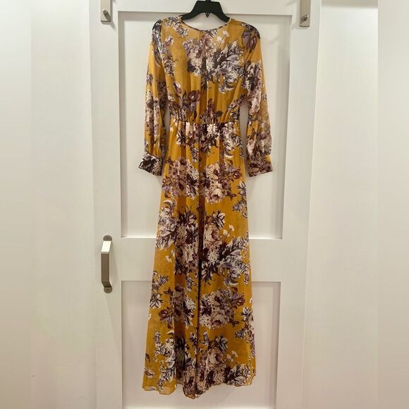 Fall Color Women’s Maxi Floral Dress Small - Picture 5 of 5